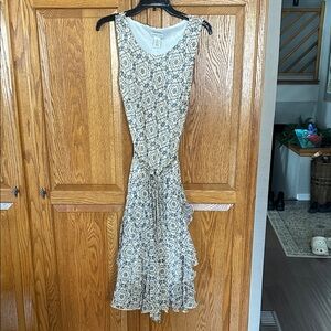 Amanda Lane Black and White Asymmetrical Dress